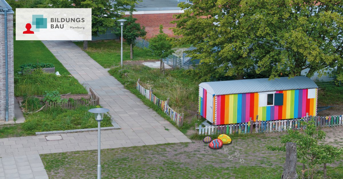 Ein farbenfrohes Osterfest - mit ein, zwei oder drei bunten Ostereiern - wünscht Bildungsbau Hamburg!