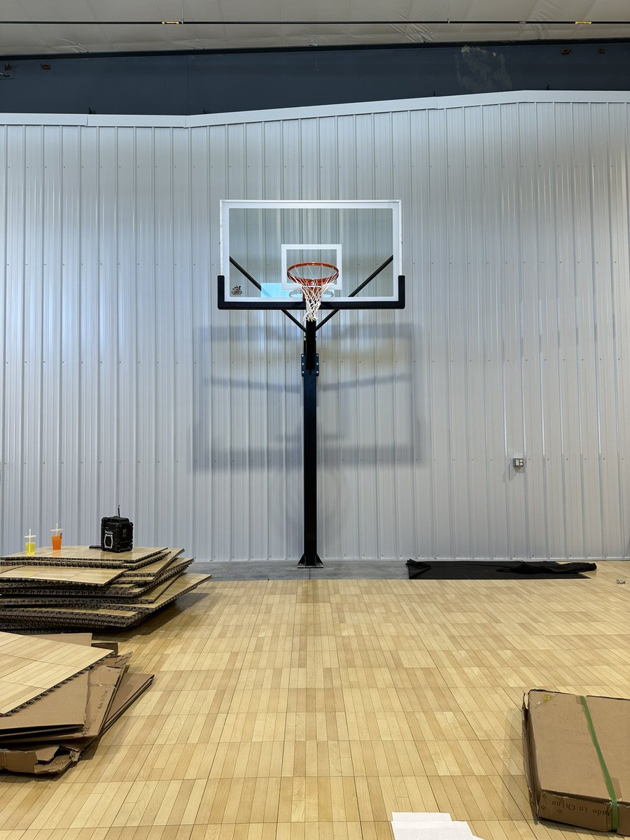 Hoops & Flooring being installed at our Pure Intensity Basketball Lakeville Facility! Grand Opening April 15th! Stay Tuned‼️