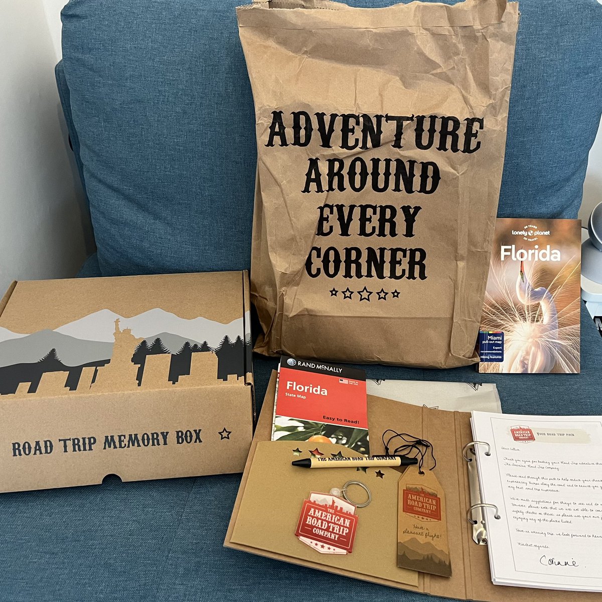 Always look forward to receiving my Itinerary Pack from <a href="/RoadTripCompany/">The American Road Trip Company</a>! #FloridaTipToToe #WestToEastFlorida #May2024