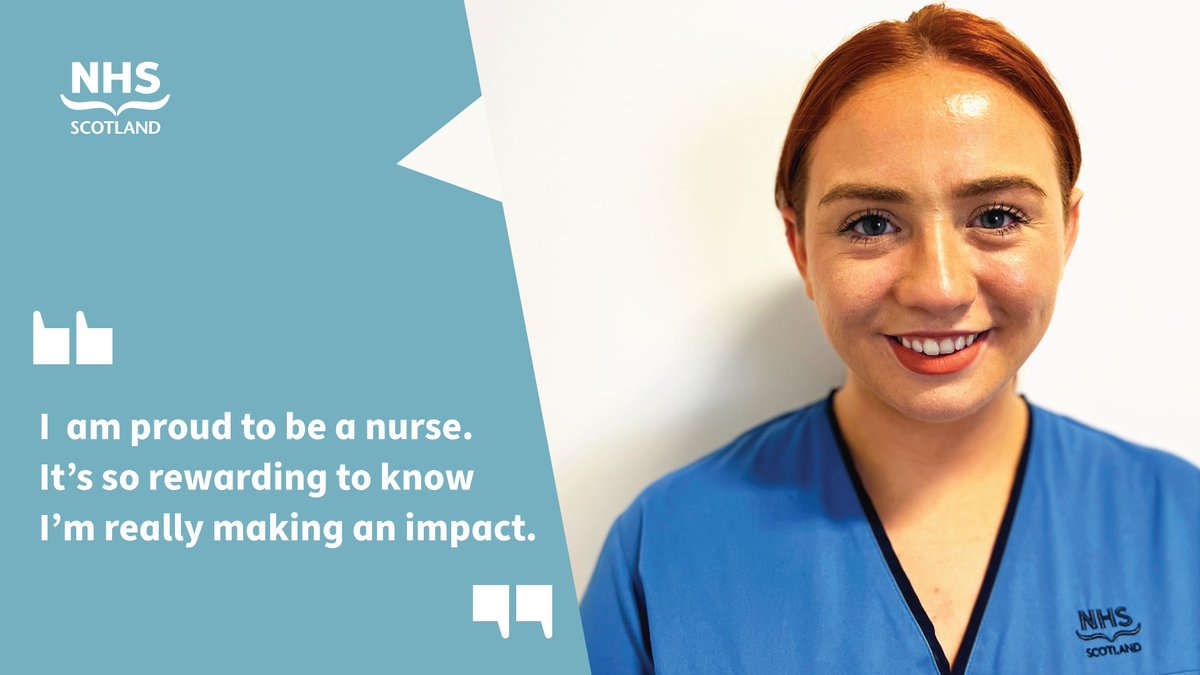 'I am proud to be a nurse because I know I make a difference to people’s lives every day.' Kelsie, Diabetes Specialist Nurse If you're interested in working to support people through all stages of life, discover your nursing career. 🌟 Visit careers.nhs.scot/nursing #NHS #Nursing