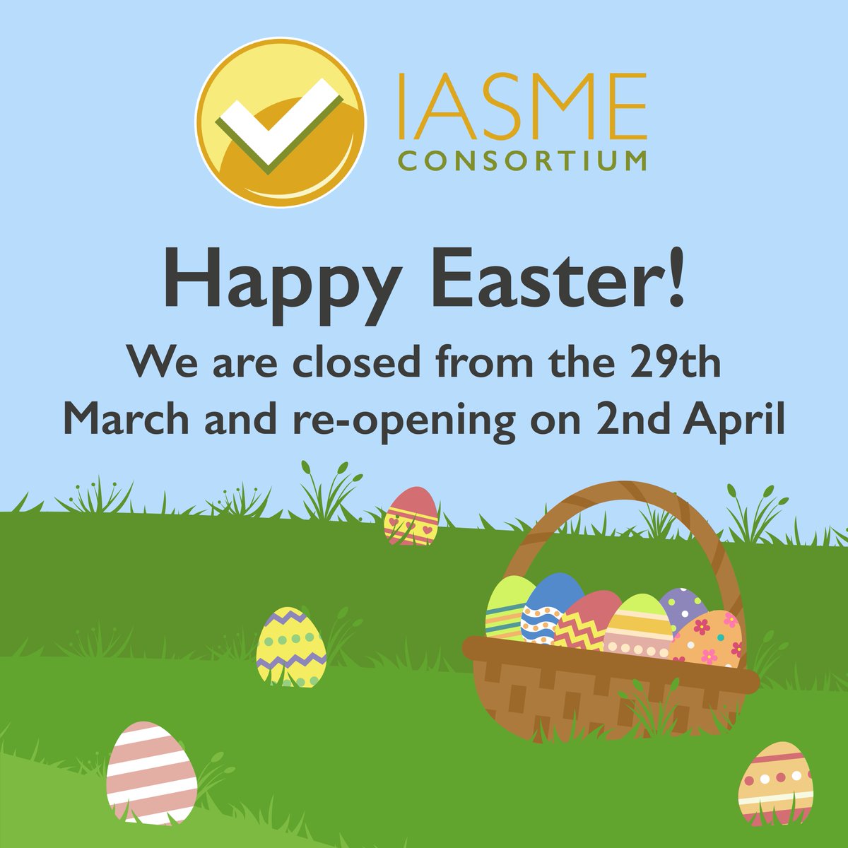 Easter is a symbol for springtime and fresh starts! 🐣 Our offices will be closed on 29th March and reopening 2nd April 📅 We hope you have a lovely long weekend with friends and family 🌻