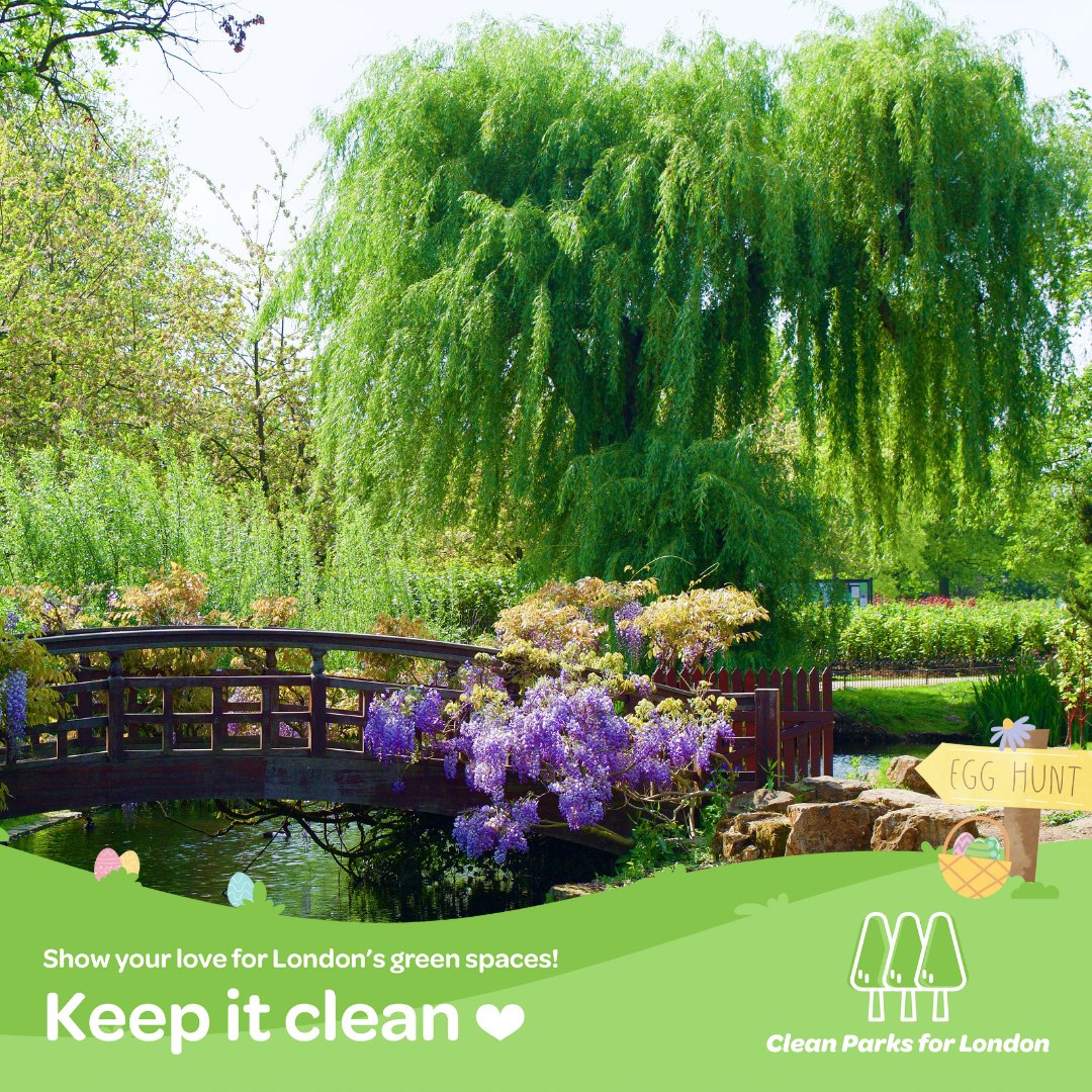 Easter holidays are around the corner! Let's keep the parks and green spaces in London clean for everyone to enjoy.🌳#KeepParksClean The #CleanParksforLondon campaign is supported by the @MayorofLondon and 23 green space organisations in London. parksforlondon.org.uk/clean-parks-fo…