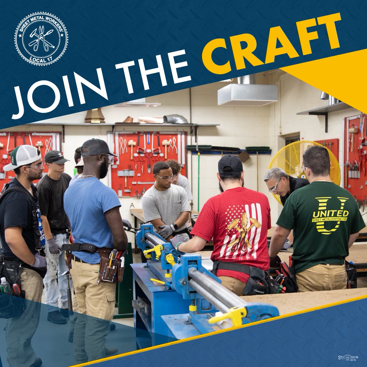 🛠️ Join the Craft! 🛠️ Sheet Metal Workers Local 17 is now accepting applications for our apprenticeship program! Become a paid union apprentice with us and get your foot in the door to a career with industry-leading wages and benefits. Visit lu17jatc.org/becoming-an-ap…