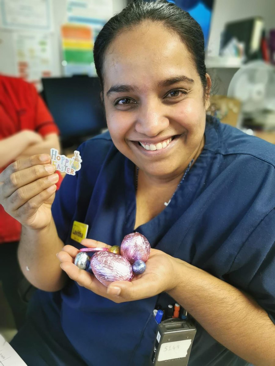 The Easter Bunny 🐇 hopped on over to our department today! The Easter Egg Hunt is on. Don’t worry, we didn’t actually put these goodies around the department. A lovely and safe Easter weekend to everyone!