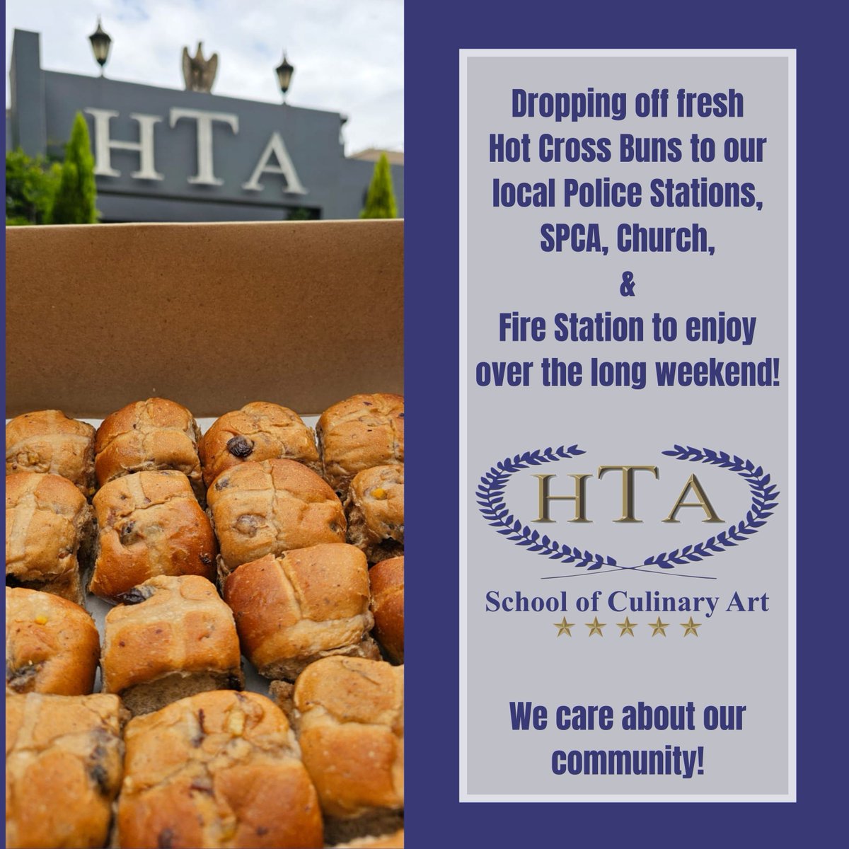 A note of appreciation and thanks to our local Police, Fire Station, SPCA and church for keeping our community safe and looked after.

htatrain.co.za

#local
#chefschooolhta
#HTA
#CulinaryArt
#education
#Chef