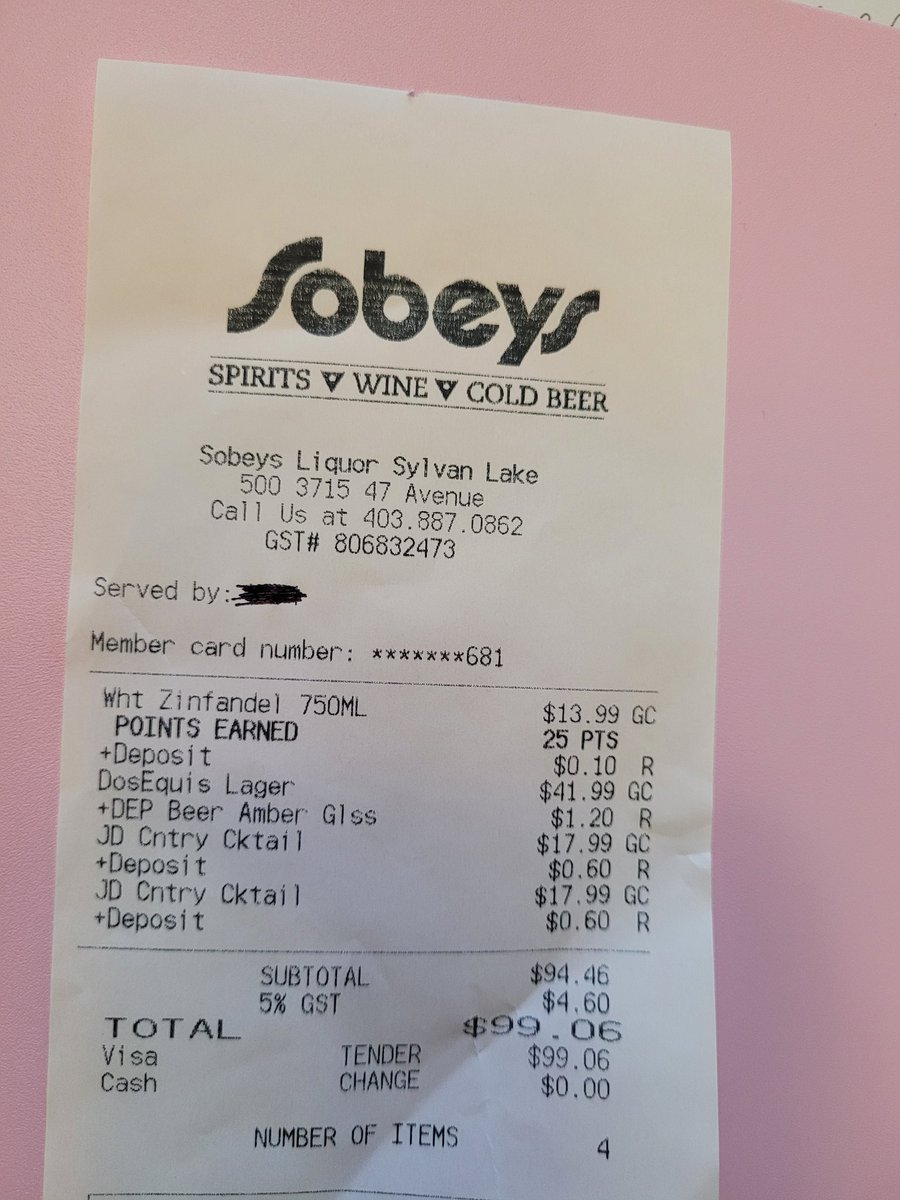 KrazyKoolCherry's tweet photo. 1 Bottle of Wine and 24 total beers costs $99.06!! #WhatThingsCostInCanada This is too much!! https://t.co/kDkY0Oy07n