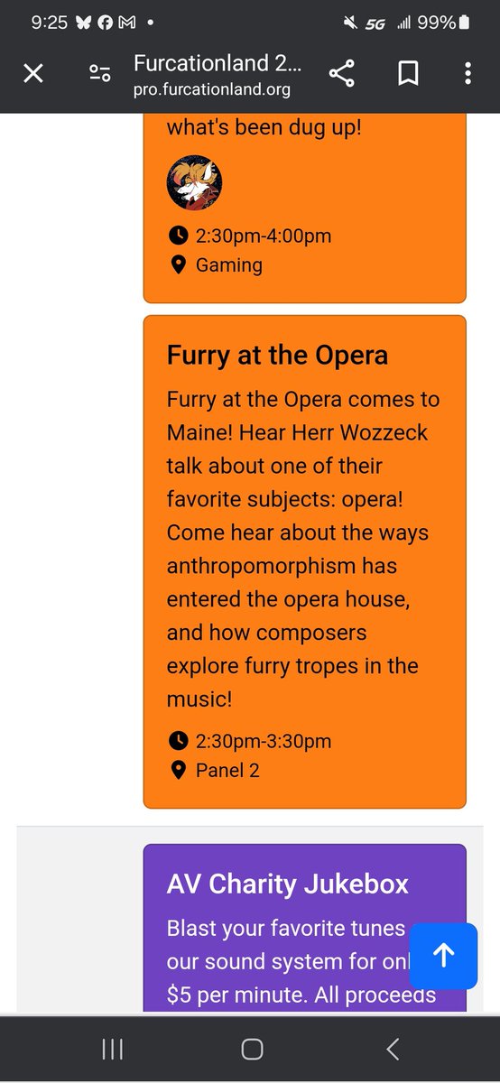 OK, so as per a thing added to a schedule recently... Hi everyone! I'll be at Furcationland this year! And if you go, come to my Furry at the Opera panel on Saturday after the fursuit parade!