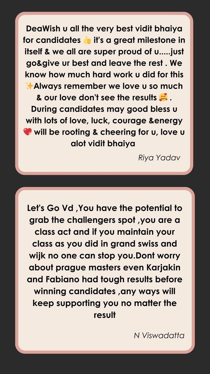 ViditChessFan's tweet photo. #5 May the universe conspire for your success. https://t.co/EreJW9YRtT