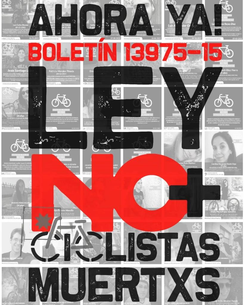 <a href="/JuanCaMunozA/">Juan Carlos Muñoz Abogabir</a> Para cuando la  SUMA URGENCIA al boletín 13975-15 Título del Proyecto: Modifica la ley N°18.290, de Tránsito, para sancionar al conductor de vehículos motorizados que causare daños o lesiones a quien se traslade en bicicleta u otros ciclos #nomasciclistamuertxs #seguridadvial