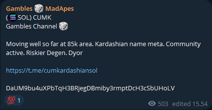 CUM KARDASHIAN $CUMK tweet media