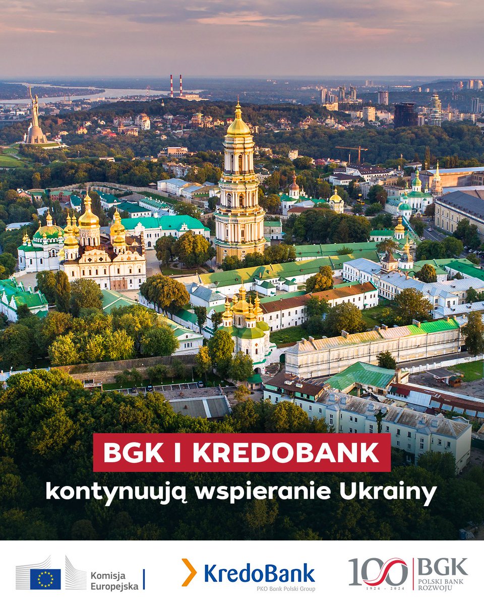 🇪🇺, #BGK i @Kredobank_ua kontynuują wspieranie Ukrainy. 💬 Działania, które pozwalają kontynuować akcję kredytową dla przedsiębiorstw w miejscach, gdzie toczą się walki to wyraz przekonania, że 🇺🇦 tę wojnę wygra - Tomasz Robaczyński, członek zarządu BGK. 🔗bgk.pl/aktualnosc/uni…