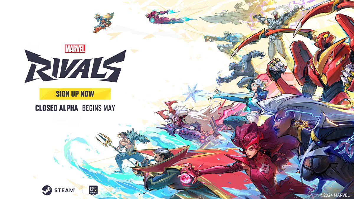 All right, humans! Now's the time to sign up to save all of the timestreams from collapse. Let's see if you've got what it takes. The Closed Alpha test is coming this May! Sign up now >> forms.microsoft.com/r/pGwxhWDQ6d #MarvelRivals #MarvelGames #Marvel