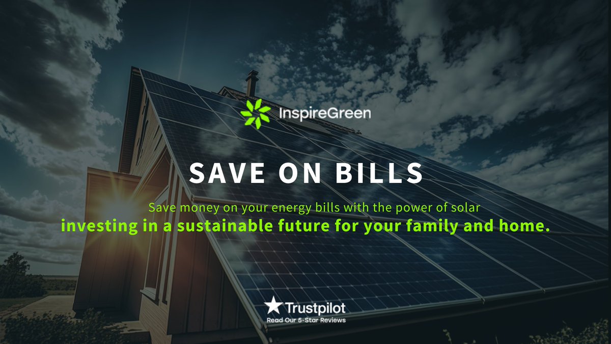 Greener Energy for Your Home 

Join the green revolution by switching to sustainable energy and helping to build a cleaner, greener future.

inspiregreen.co.uk

#SustainableLiving #SaveMoney #ProtectThePlanet #PreserveResources #YouCanMakeADifference #SolarPower