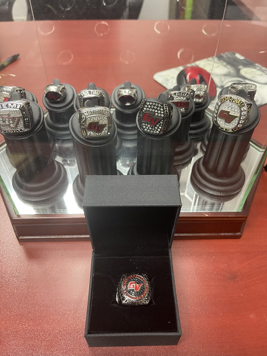 Grand View Football (@gvvikingfb) on Twitter photo Fortunate enough to add another one to the case. A lot goes into these. #ConferenceChampsx12 #3D Fortunate enough to add another one to the case. A lot goes into these. #ConferenceChampsx12 #3D