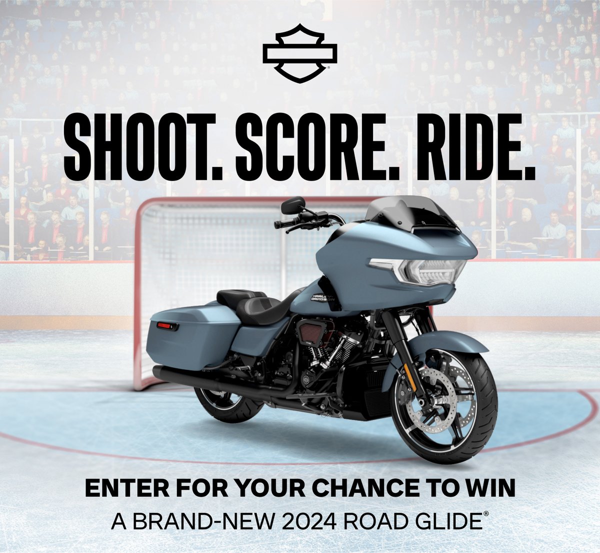 Calling all hockey fans and motorcycle enthusiasts!

The @harleycanada 2024 Road Glide® giveaway is your ticket to the ride of a lifetime. 

For your chance to win, enter now #CHLxHarleyDavidson ➡️: bit.ly/49ZiCI5