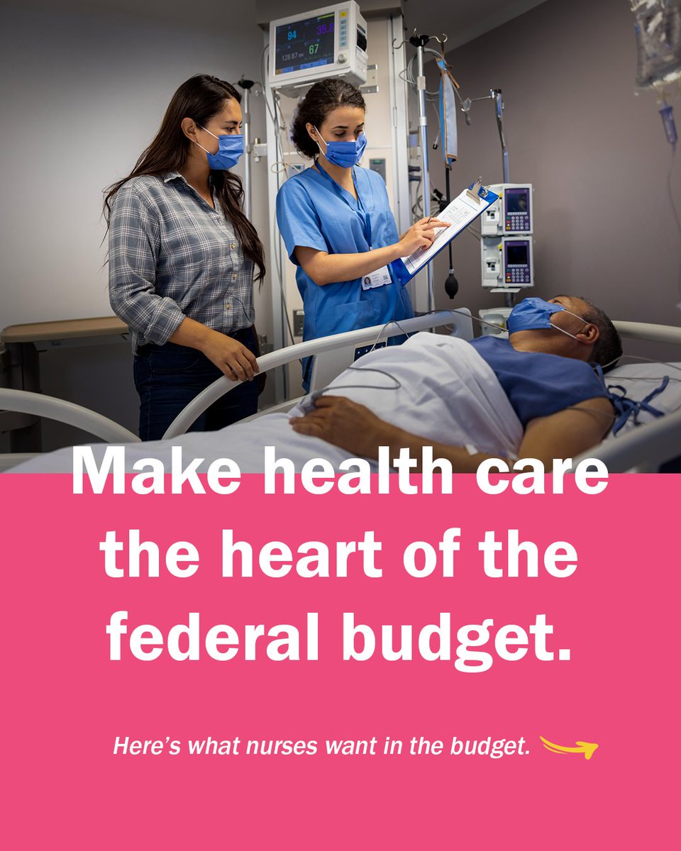 1/7) If we want to solve the nursing shortage, governments need to do a better job at supporting nurses. See what can be done and tell @cafreeland to put public health care at the heart of the upcoming federal budget at staffupsavelives.ca.