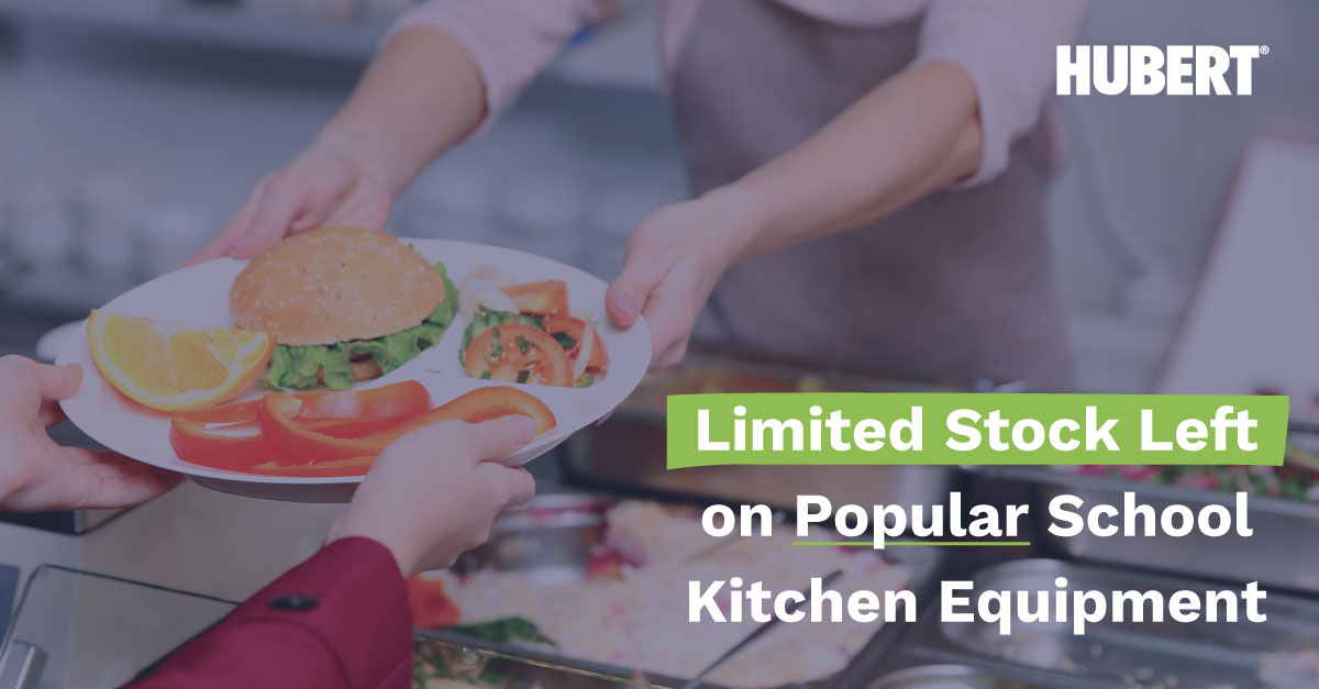 Act fast! School kitchens are eating up these large equipment deals. Shop the lowest advertised prices and free freight on select items. Stock is limited—find yours now! hubert.com/content/large-…
