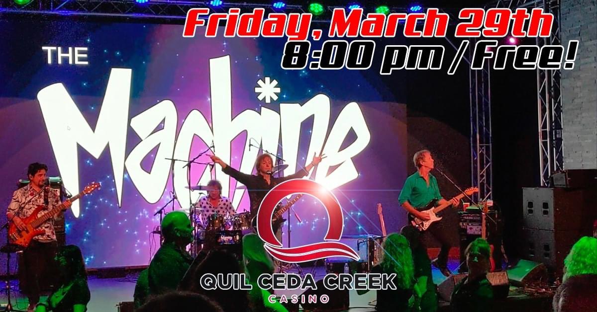 Machine_Seattle's tweet image. Friday at @QCCcasino ! EIGHT pm to Midnight. FREE!