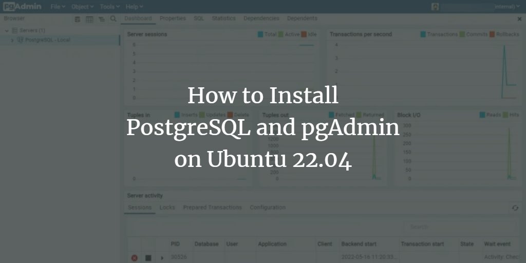 howtoforgecom's tweet image. How to Install #PostgreSQL and #pgAdmin on #Ubuntu 22.04. howtoforge.com/how-to-install… #Linux