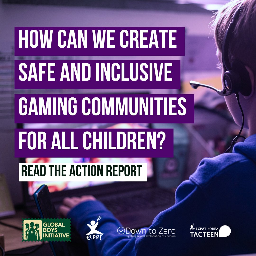 #OnlineGaming spaces can empower children to: 🤝 Forge connections 🧭 Explore gender identities ⛓ Break free from societal norms Discover how a #GenderSensitive approach to #ChildSafety can help children thrive and play safely in the digital world ➡️ bit.ly/SafetyInOnline…