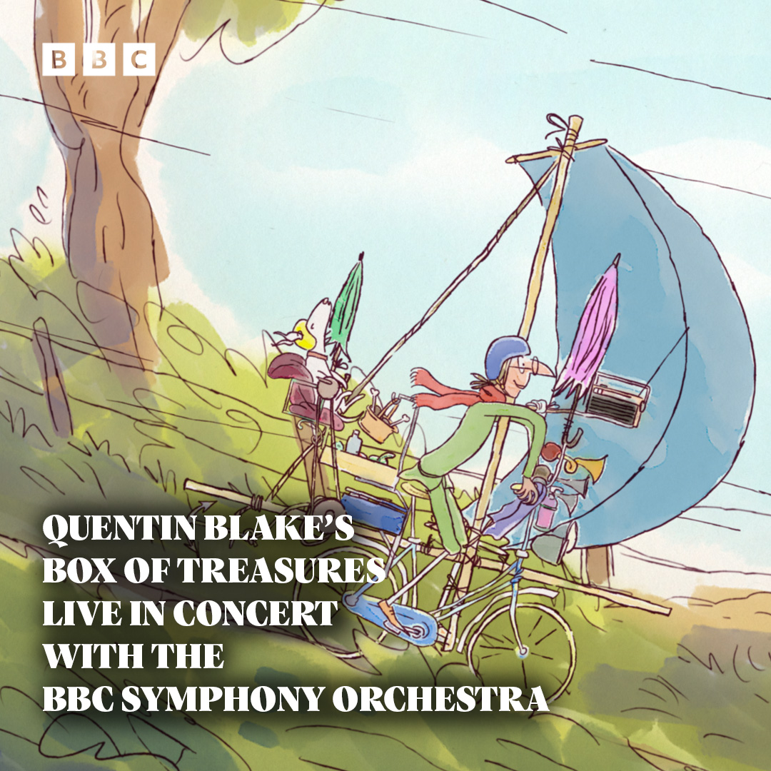 We are so excited to announce that our very own @QuentinBlakeHQ’s #QuentinBlakesBoxOfTreasures will be live in concert with the BBC Symphony Orchestra at the Barbican on 6th July! @eagleeyedrama @BBC Symphony Orchestra esk.film.