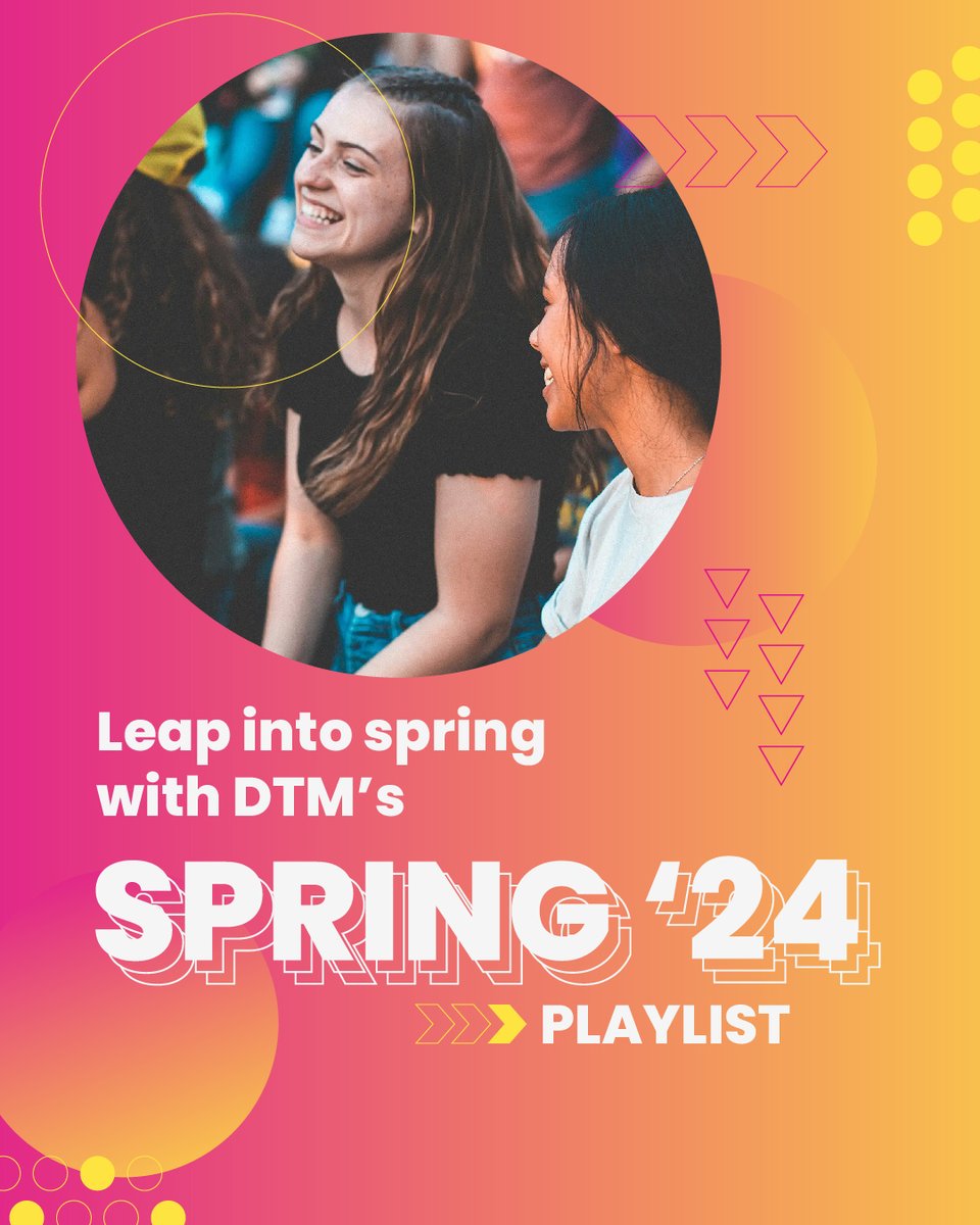 Spring into vibes with DTM's Spotify playlist 🌷 Let every note elevate your spirit and set the tone for the season. Ready to bloom with the tunes? Click the link in our bio to download and get into the rhythm of spring! 🎵