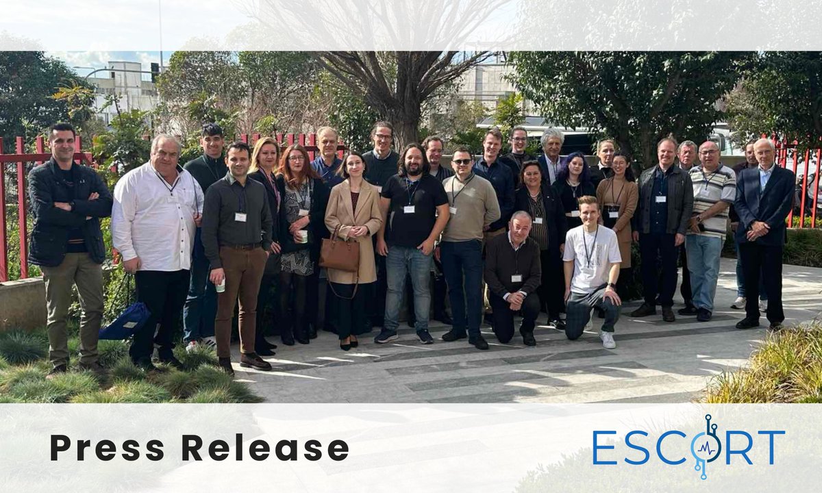 #ESCORTProject kicks off! 🚀- Transforming healthcare through the development and integration of innovative medical technology. Follow our progress and stay updated!

Download the full Press Release here⏬
🔗: tinyurl.com/b42z2wbv

#FutureHealthcare #AIinHealthcare