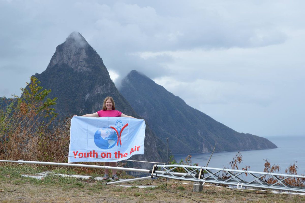 Listen for Grace KE8RJU this weekend from St Lucia during the CQWW WPX SSB contest. Call sign is J62K! #yotar2 #youthontheair #hamradio