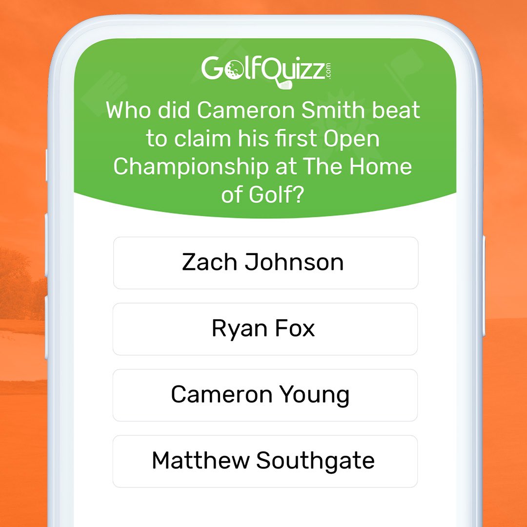 What a putter this guy is! @CameronSmithPGA beat who into second place 🥈 at @theopen 🇦🇺 #golfquizz #golf #media #knowledge #sport #quiz #trivia #majors #winners #dpworldtour #pgatour #liv #livtour #prizes