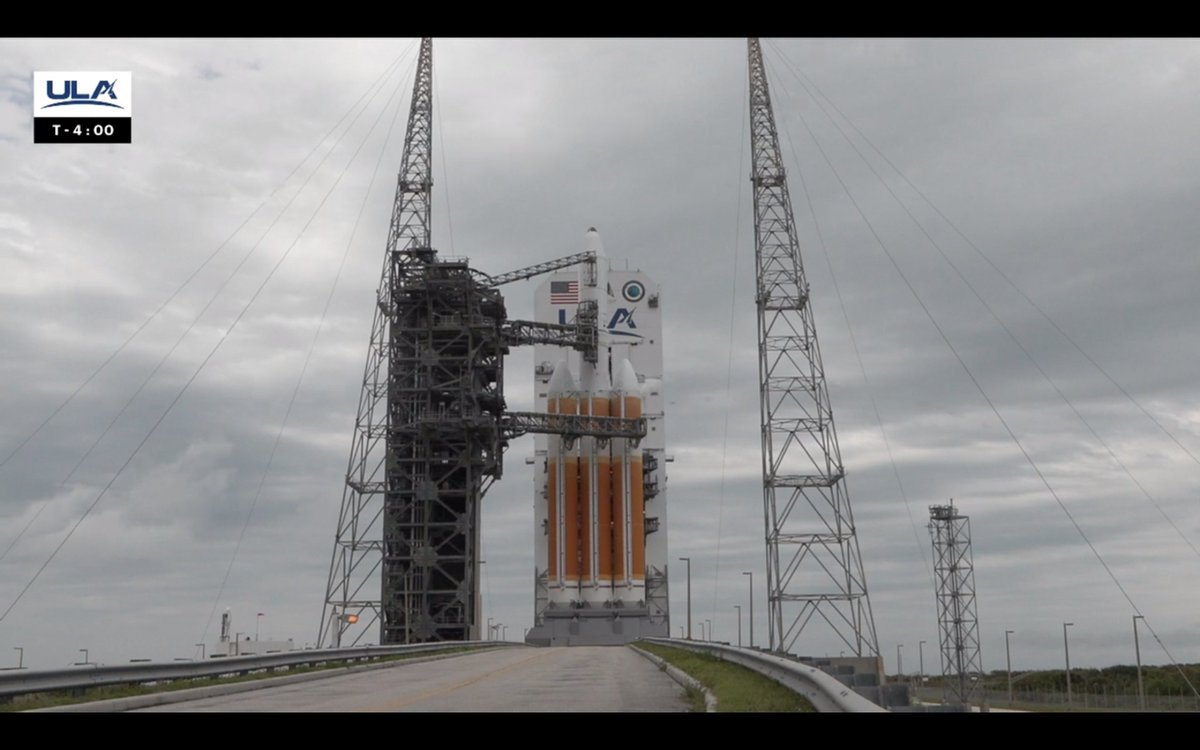 T-minus 4 minutes and counting. The final phase of today's countdown is underway at Cape Canaveral Space Force Station in Florida to launch the #DeltaIVHeavy rocket on #NROL70. Watch #TheDeltaFinale launch live: bit.ly/div_nrol70