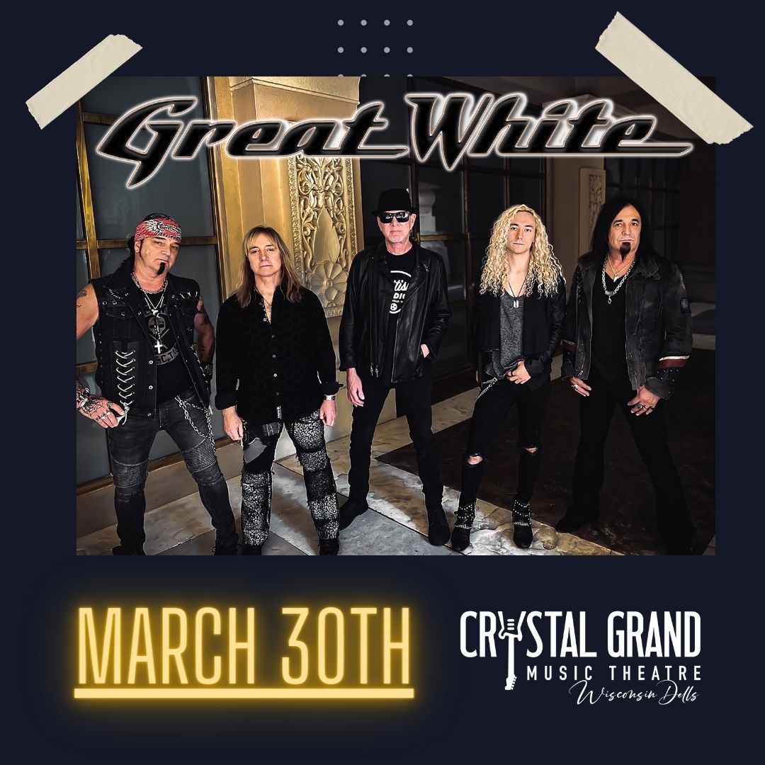 Two day countdown is here - see YOU this Saturday, March 30, at @thecrystalgrand in #WisconsinDells #WI 🎫🎫 tinyurl.com/3dx5tmcz