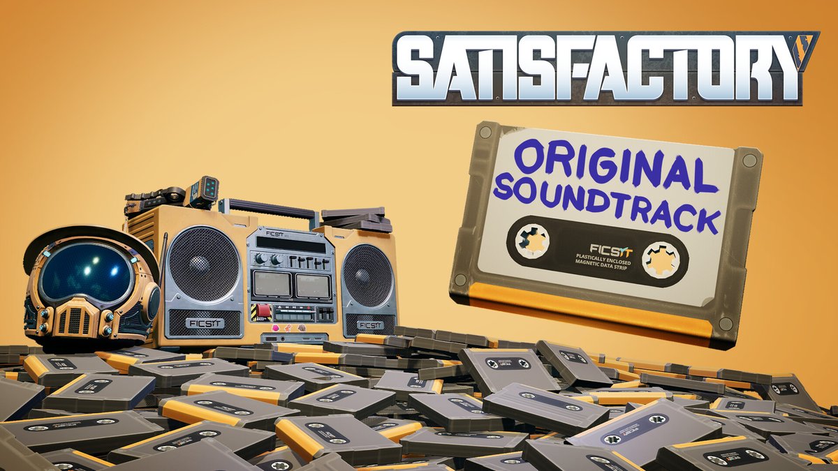 SURPRISE! The Official Soundtrack for Satisfactory just got released on steam! Link in reply!