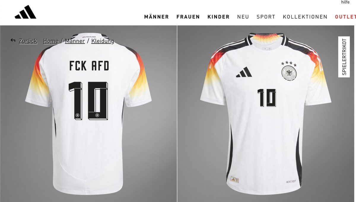 Trikot mit meiner Lieblingsbeflockung ist bestellt...

#Adidas #FCKAFD #FCKNZS #DieMannschaft