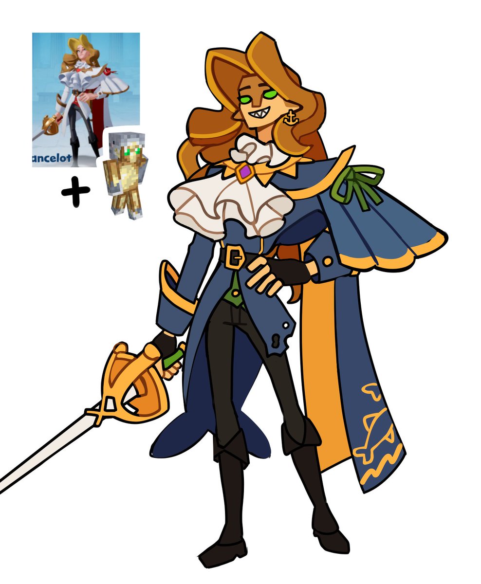 Hiirenvirnas's tweet photo. Foolish skin idea for Lancelot, except he's also a pirate ☠🦈
#foolishfanart https://t.co/yltDqobo4a