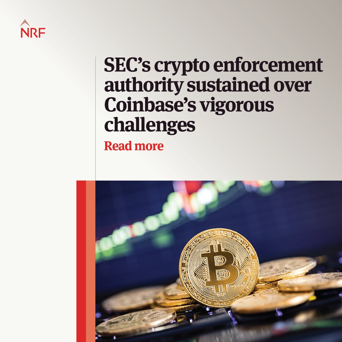 Robert Schwinger discusses the recent SEC v. Coinbase ruling on SEC regulatory and enforcement authority over crypto asset transactions. ow.ly/j84750R4wjN