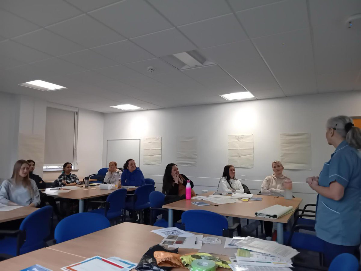 Our wonderful Support Worker <a href="/ShilvockTracey/">Tracey Shilvock</a> delivering IPC training to the QHB Ward 7 team. Thank you for inviting us to your team time out day! 👍