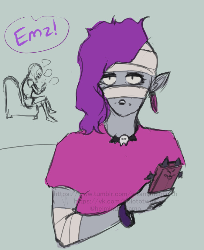 helminthswamp's tweet photo. About Emz's HC father Cyfrin and what if he arise.
He called Emz "twilight" because Cyfrin called her like that when she was a child.
#brawlstars
#brawlstarsemz
#brawlstarsmortis https://t.co/84uSOKK7SN