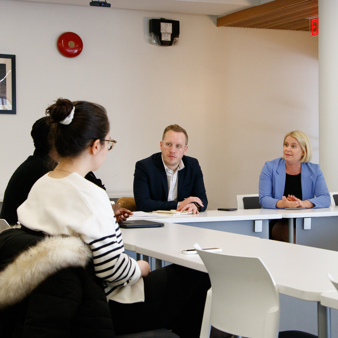 Members of the Campaigns Committee met with Minister of Post-Secondary Education and Future Skills Hon. Lisa Beare. Students raised the issues of affordable housing, International Student Tuition Fees, and student representation in university governance. #mytru #bcpse