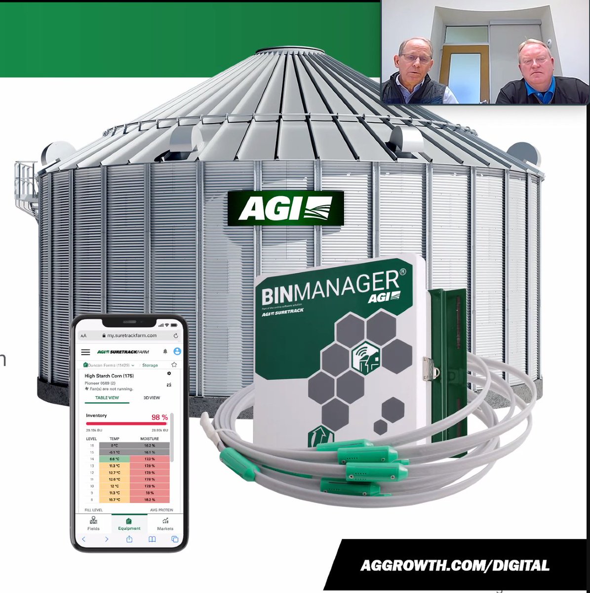 When should I add moisture to my stored grain? When should I run my fans? AGI's Larry Voigt and Valley View's Jeff Fjelstul address Illinois growers' top questions about conditioning grain during today's @ILSoybean educational webinar. #BinMonitoring #GrainConditioning #AgX