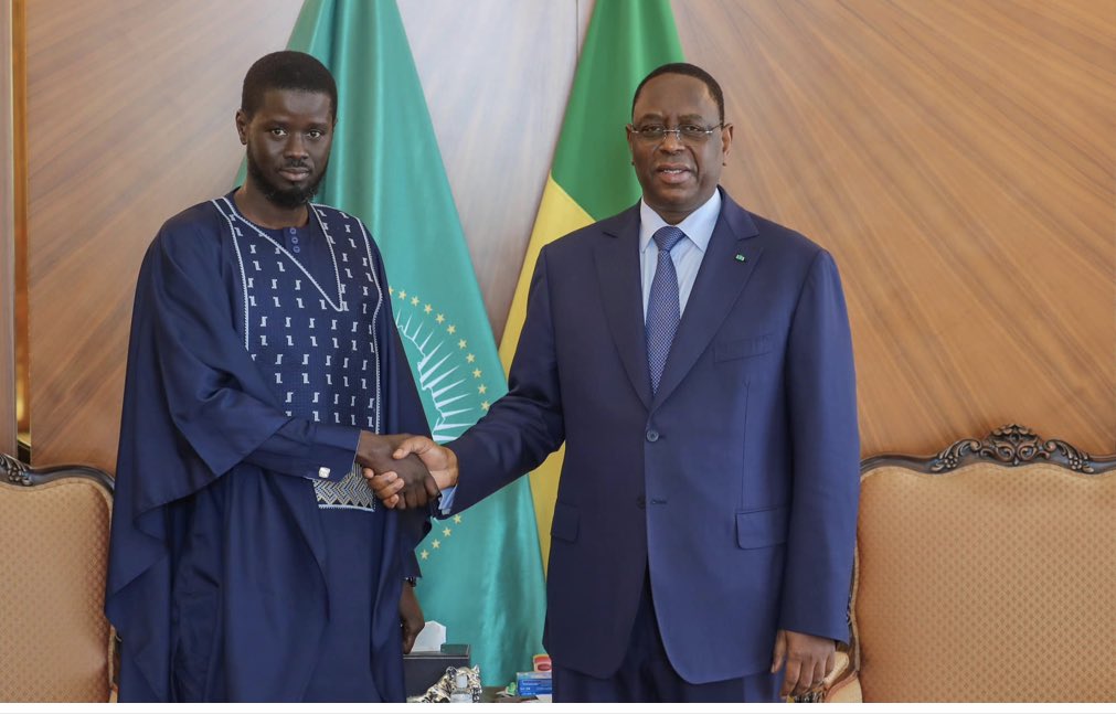 nicolashaque's tweet image. President elect meets soon to be former president.  After weeks, months of turmoil a tribute to the strength of Senegal’s democracy-                                          Truly proud of being an immigrant to this country.