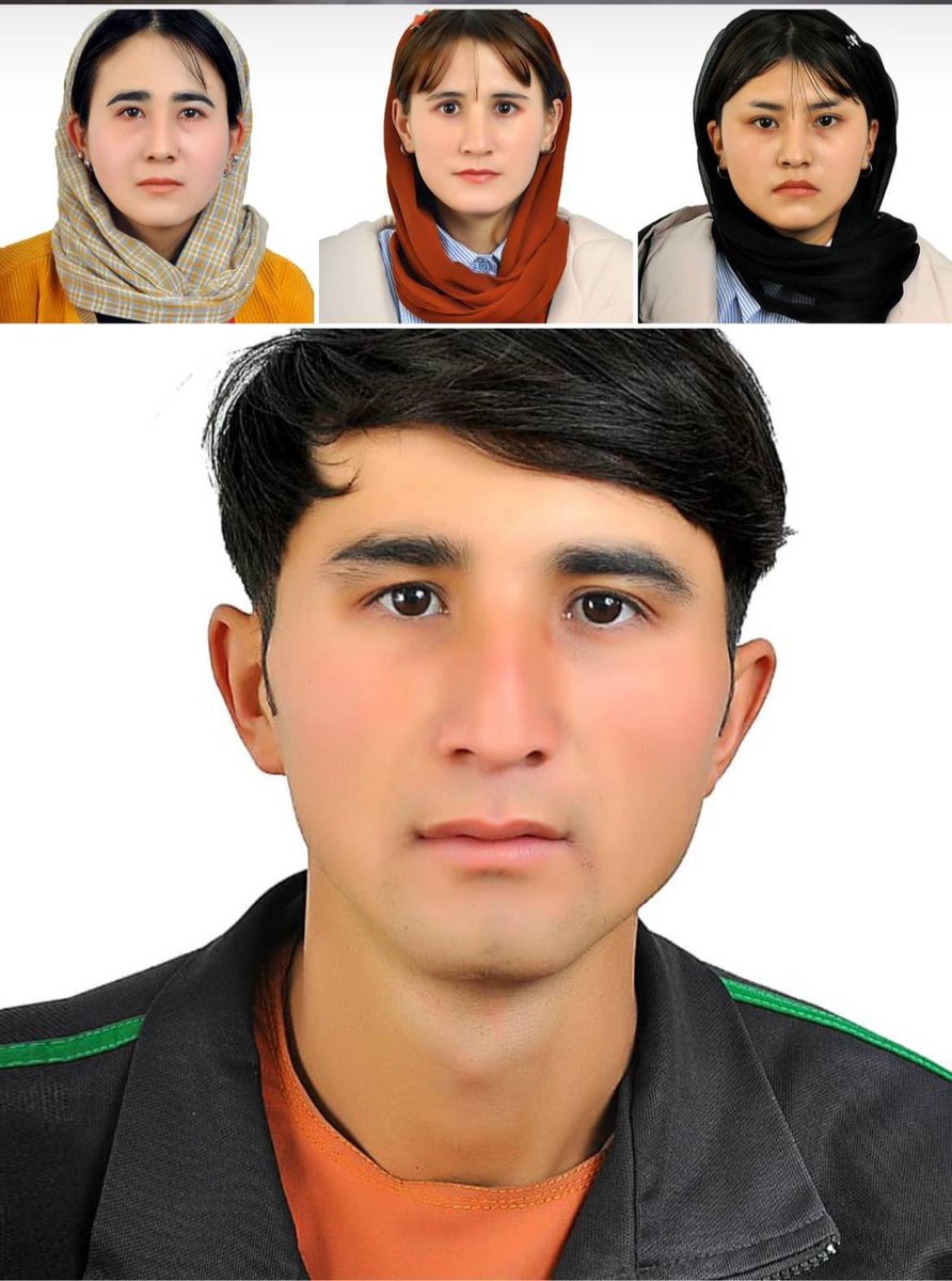 womens_01's tweet photo. طالبان به ادامه جنایت های قبلی شان امروز سه تن از دختران معترض را با یک برادر شان که همه متعلق به یک خانواده اند را دستگیر و به جای نامعلوم انتقال داده اند.
بیایید برای آزادی شان صدا بلند کنیم.
#FreeNadia
#FreeAzada
#FreeElaha
#FreeYahya
#NoToTaliban https://t.co/fII7bHHMYB
