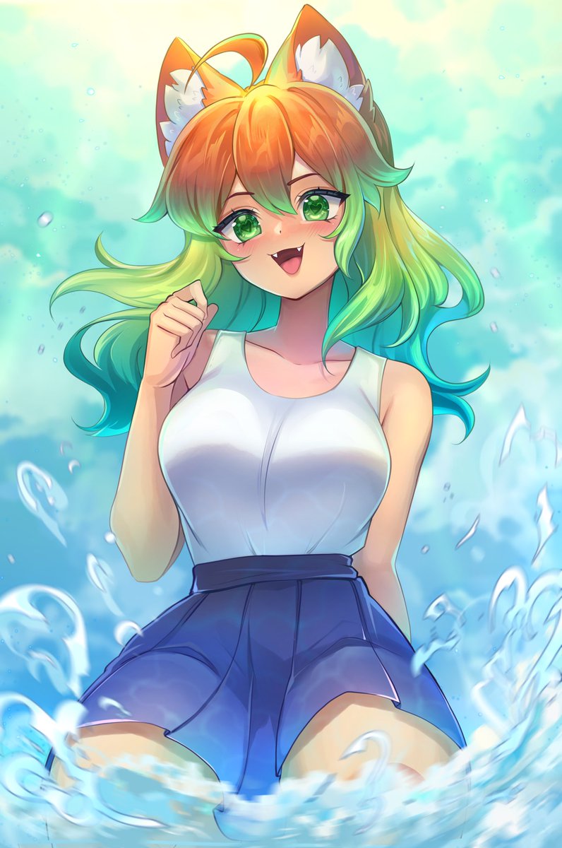 Fleesveon555's tweet photo. Splash! 🌊 https://t.co/0eYU1UST4A