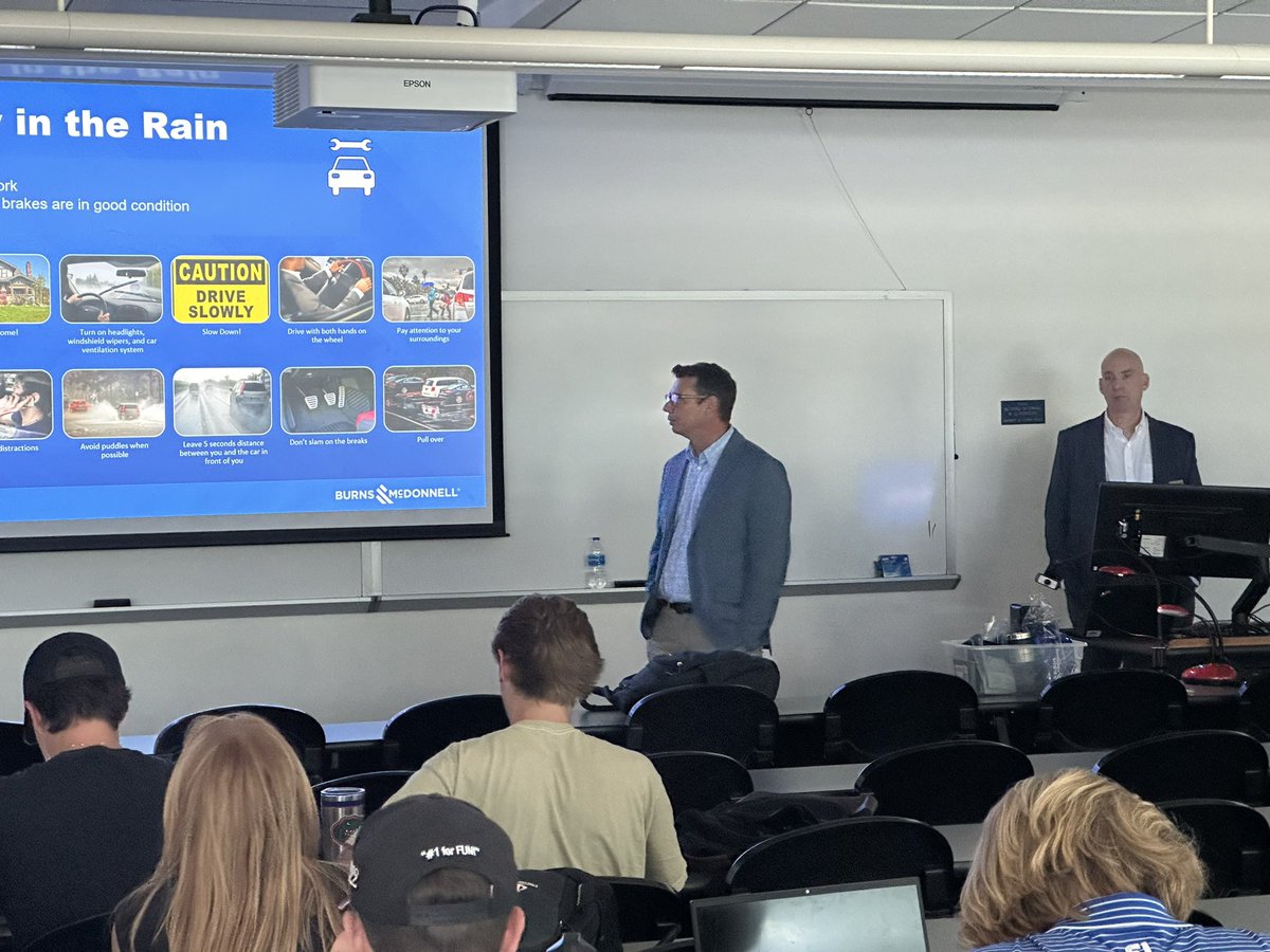 Today we hosted a guest lecture on Ethics in BCN 3027. Speaking were @ufalumni Keaton Goreau, PMP (Rinker BSBC 2010) and Bryan Bernardo, LEED AP (Rinker BSBC 1987) of @BurnsMcDonnell. #RinkerLegacy