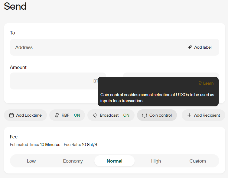 edict3d's tweet image. I just learned that I can use my Trezor to completely micromanage my UTXOs on Bitcoin.  I can choose exactly which ones I want to &apos;melt down&apos; and send them to multiple places (full input/output access).

Pretty cool actually.
#CoinControl

inleo.io/hive-167922/@e…
