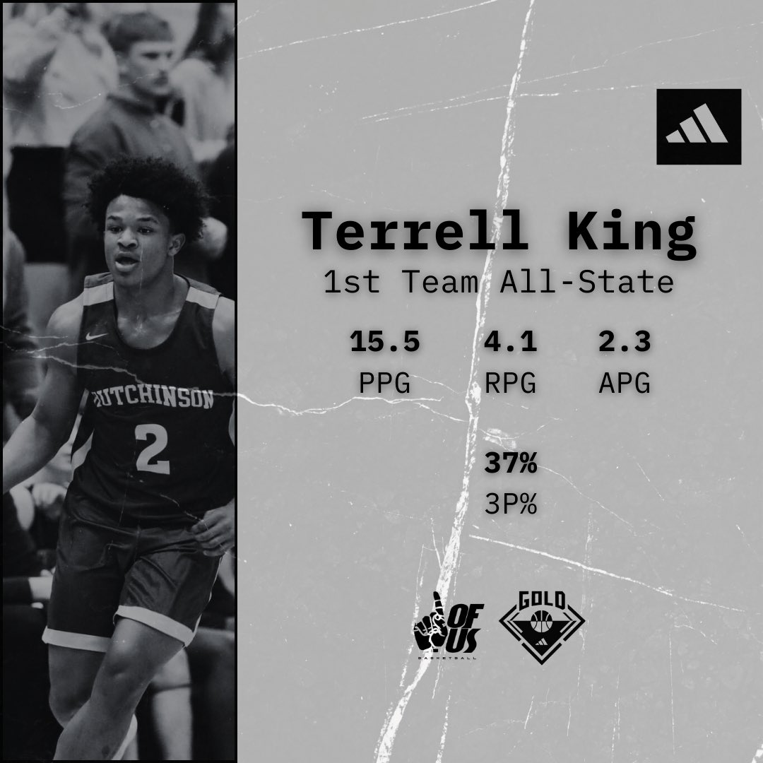 Strong, athletic guard that plays relentlessly at both ends. Terrell King brings toughness and leadership to our 17u GOLD group. ☝️ @kingterrell764 @3StripesGOLD #OOU