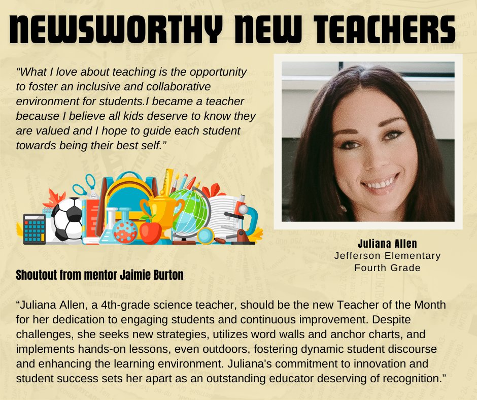 New Teacher Juliana Allen is rocking and rolling at Jefferson Elementary <a href="/JeffersonAveES/">Jefferson Elementary</a> ! 
#MatadorMentoring
#TeachersLeadingwithExcellence