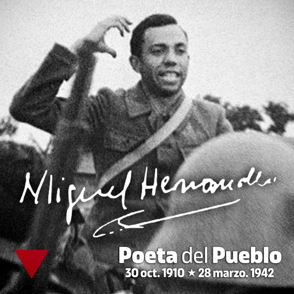 SebastianPG_IU's tweet photo. "Para la libertad, sangro, lucho, pervivo..."
#MiguelHernandez #PoetaDelPueblo
✊️🔻 https://t.co/7tD2oz27EU