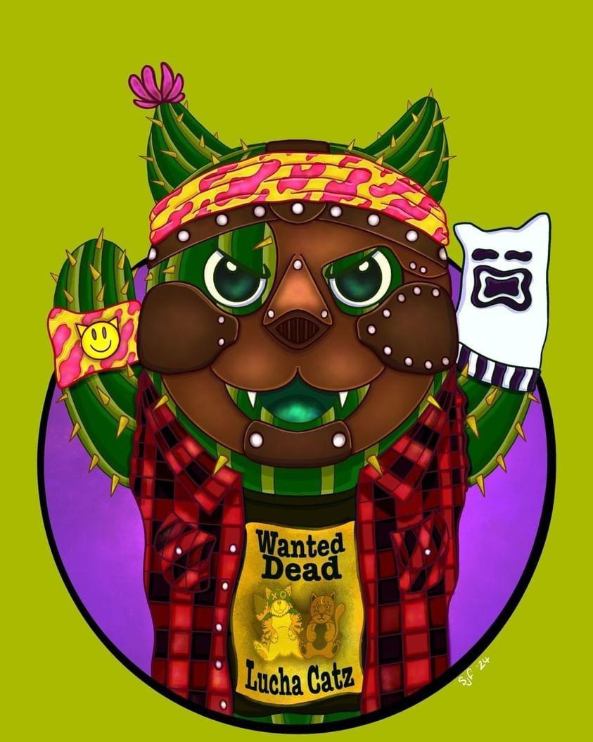 Check out Shaunas latest art work, a wonderful homage to one of our all time favourites... Well, 3 of them haha. 

The 3 faces of Foley, on Cactus Cat 😺

High quality prints available - A4 £12, A5 - £6