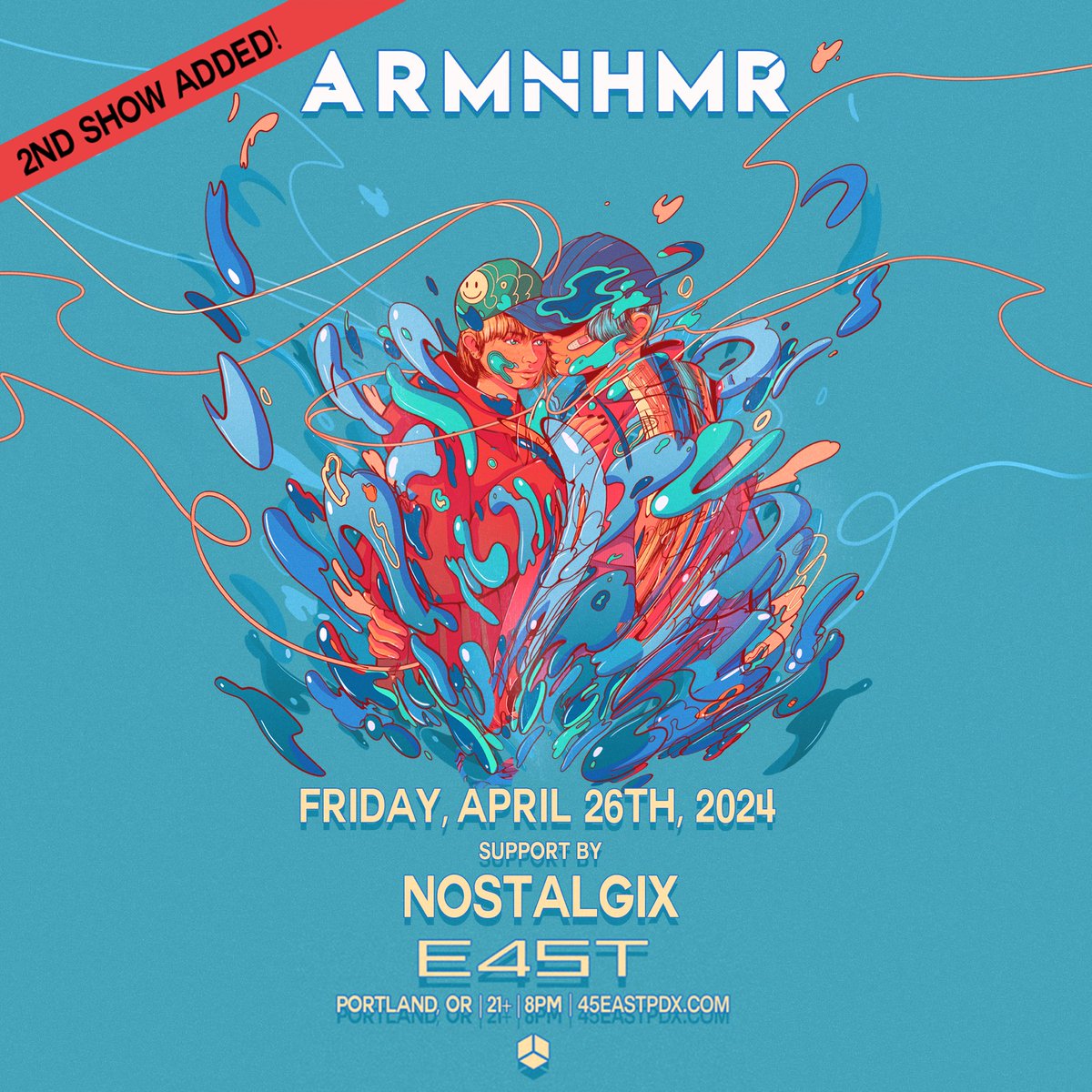 𝐇𝐌𝐑𝐅𝐀𝐌!! 🔥 Due to popular demand, we've added a second date for @ARMNHMR & @nostalgixmusic on Friday, April 26th! 👏🏽