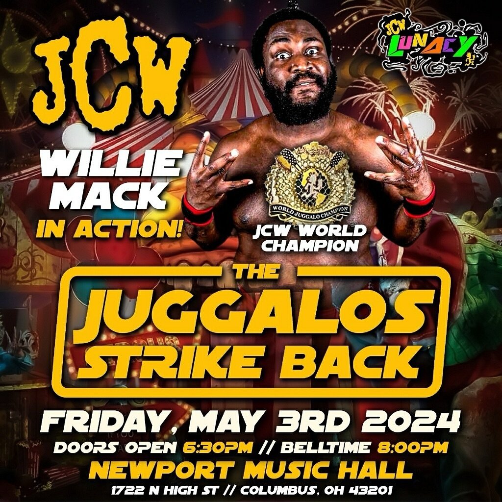 Willie Mack, the reigning JCW World Heavyweight Champion, is set to bring his electrifying presence to The Juggalos Strike Back event in Columbus, Ohio, on May 3rd.